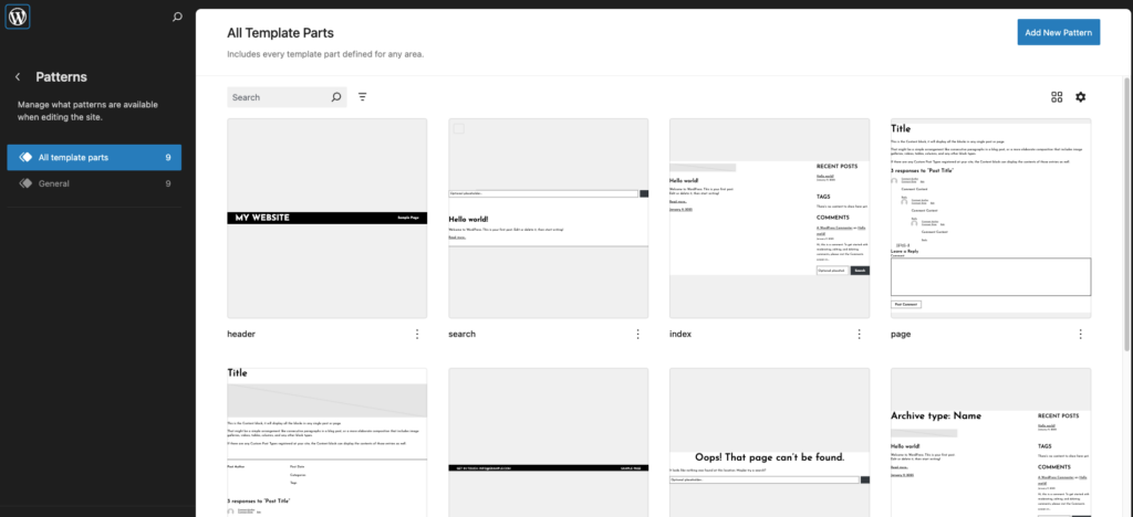 Martanda patterns in WordPress
