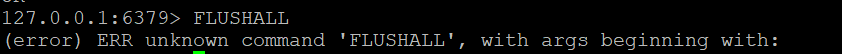 Redis shows a renamed command as an error