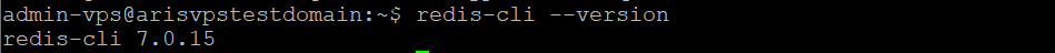 Terminal returns Redis CLI version number