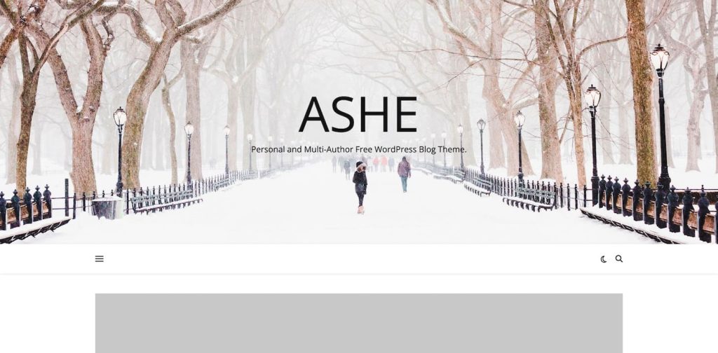 Ashe photography theme