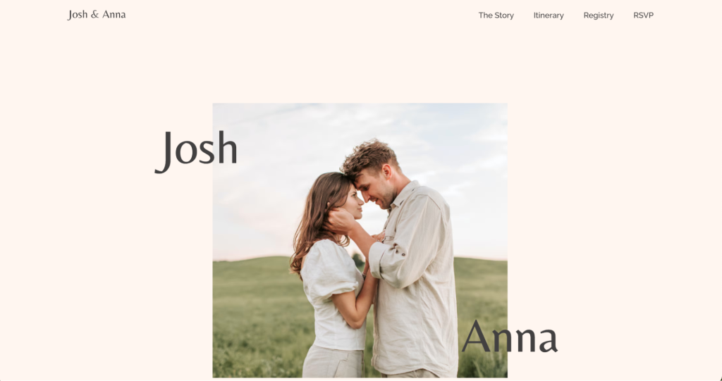 Josh and Anna homepage