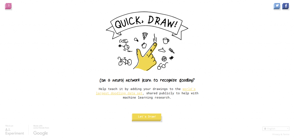 Quick, draw homepage