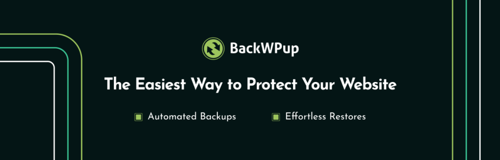 The BackWPup plugin banner