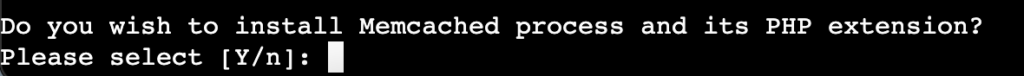 CyberPanel installer asks user about memcached setup